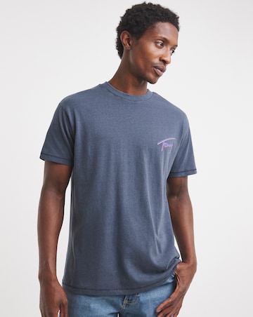 Tommy Jeans Relax Faded Back Graphic T-Shirt - Navy