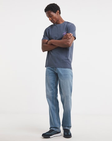 Tommy Jeans Relax Faded Back Graphic T-Shirt - Navy