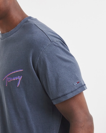 Tommy Jeans Relax Faded Back Graphic T-Shirt - Navy