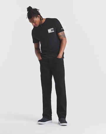 Tommy Jeans Back Print Paisley Flag T-Shirt - Black