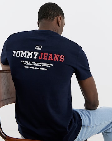 Tommy Jeans DNA Back Graphic T-Shirt - Navy