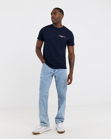 Tommy Jeans DNA Back Graphic T-Shirt - Navy
