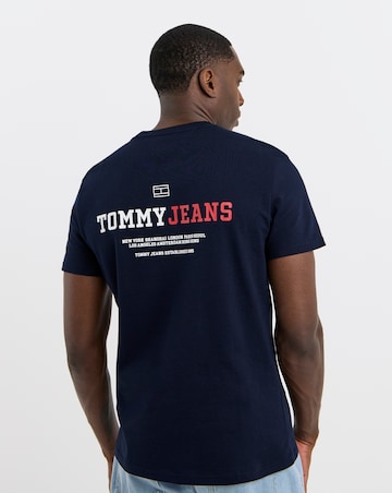 Tommy Jeans DNA Back Graphic T-Shirt - Navy