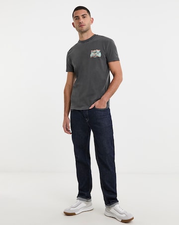 Tommy Jeans Cabana Back Print T-Shirt in Black