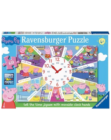 Peppa Pig Clock Puzzle, 60pc