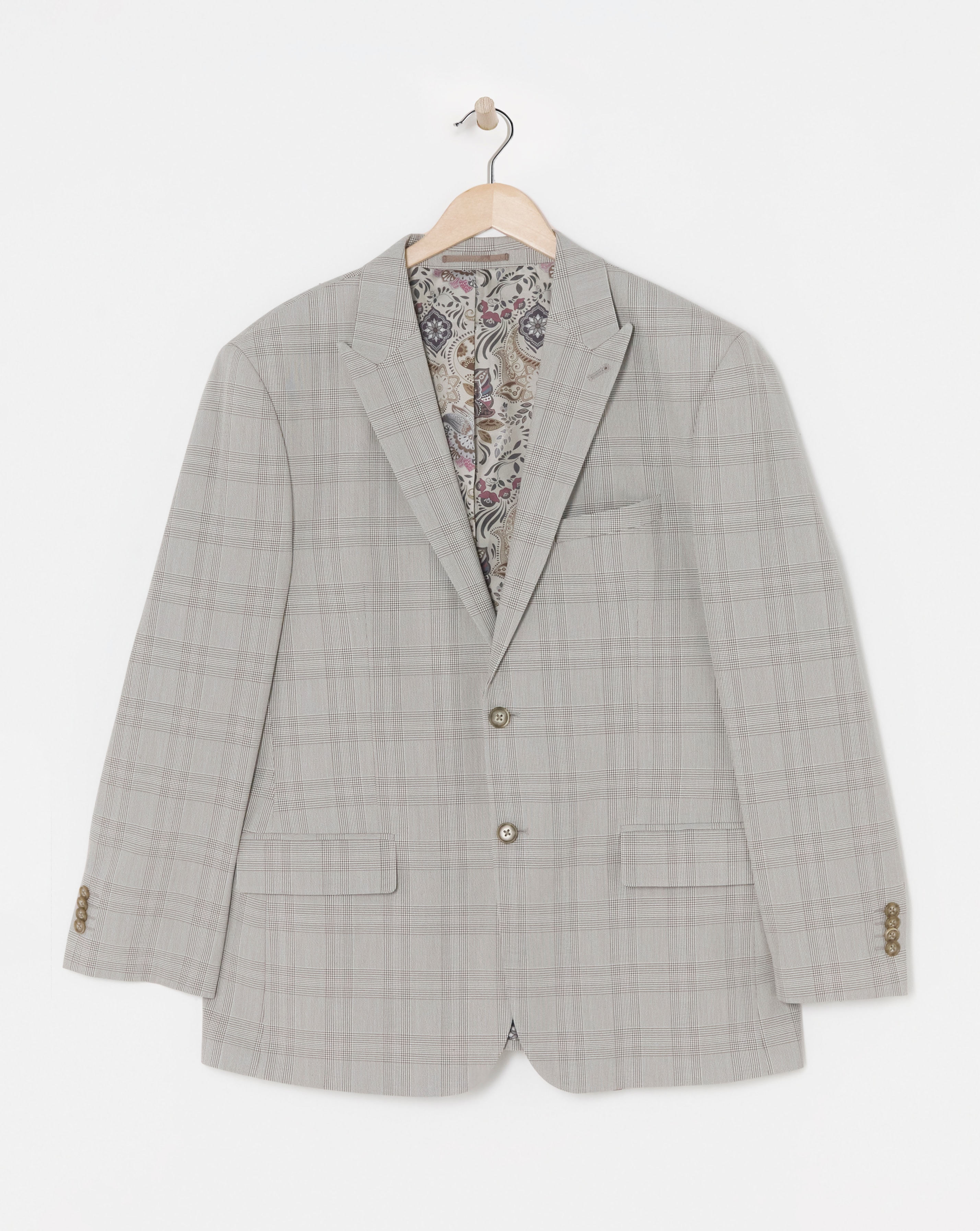 Tailored Check Suit Blazer