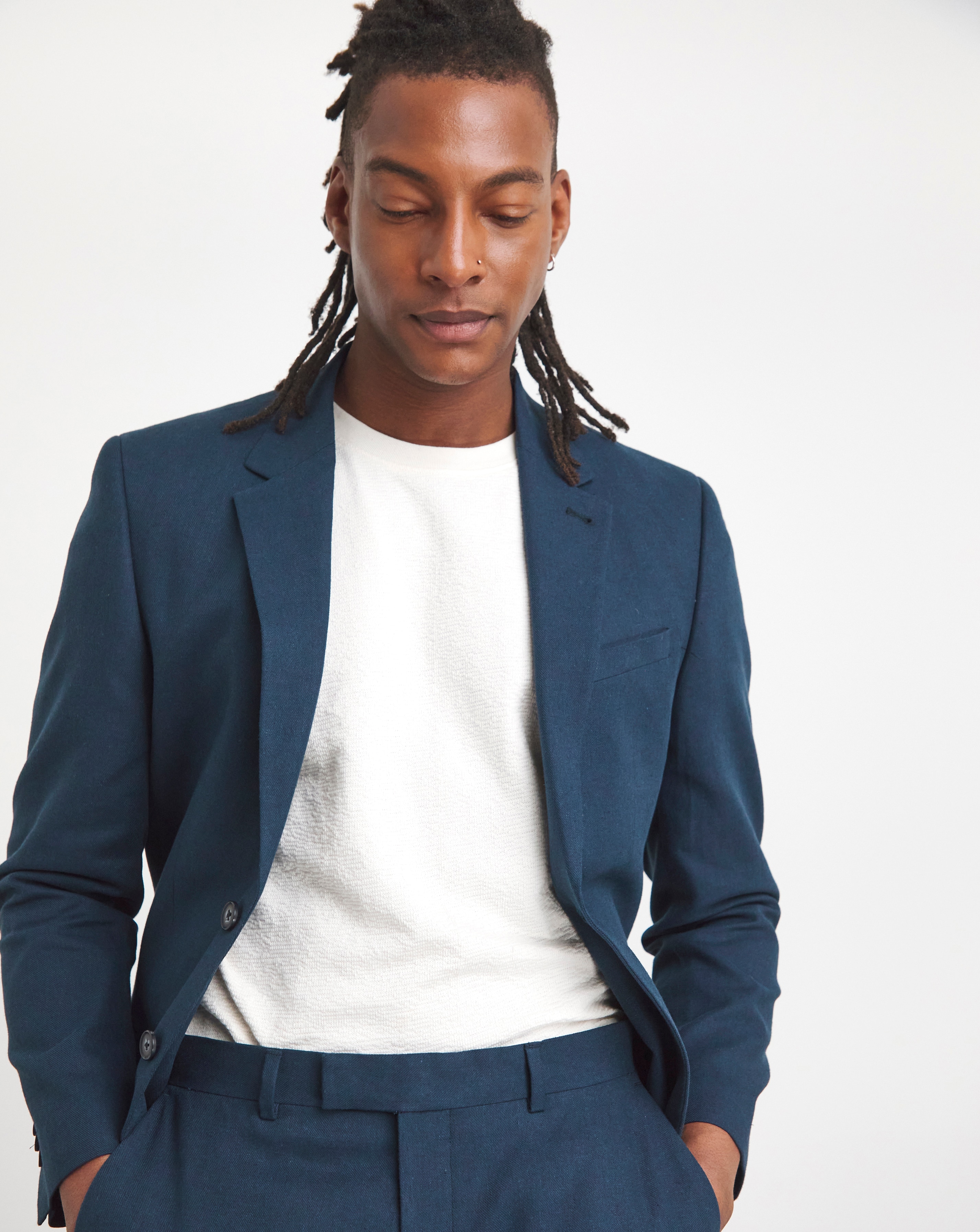 Linen Blend Suit Jacket