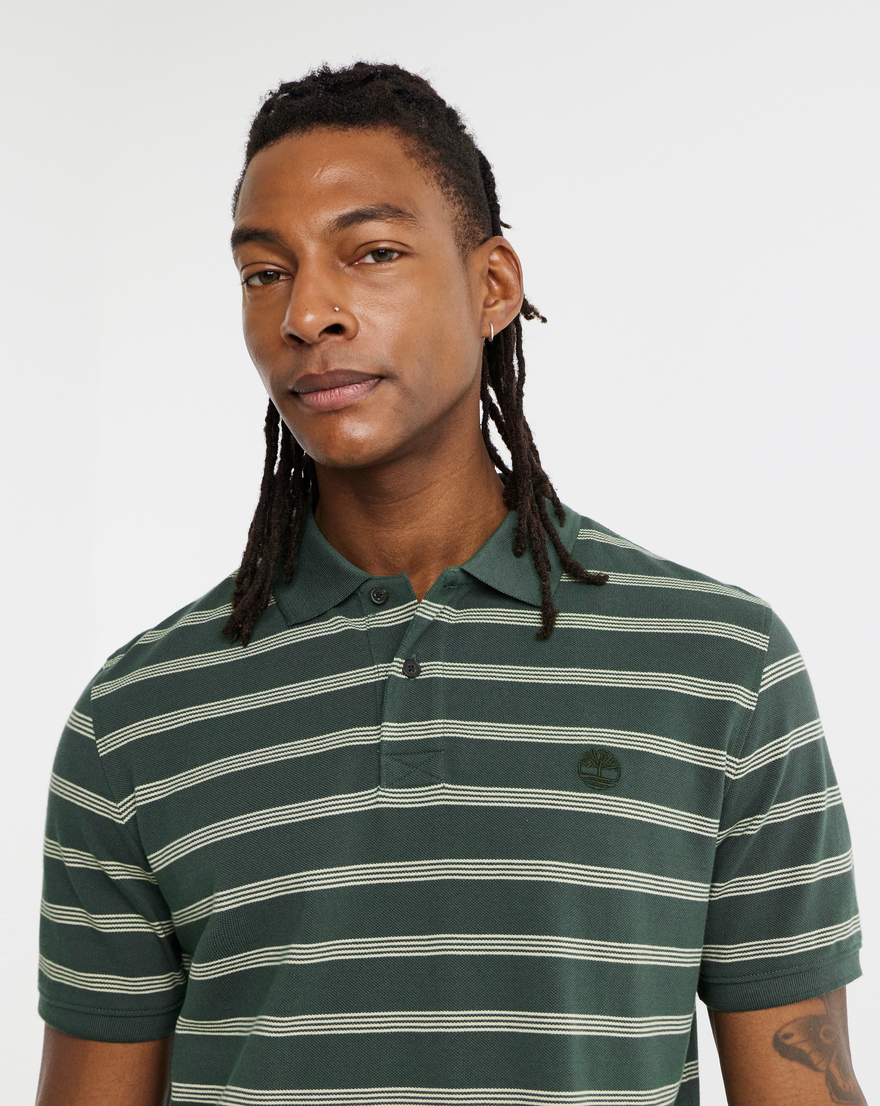 New In - Timberland Striped Polo Shirt