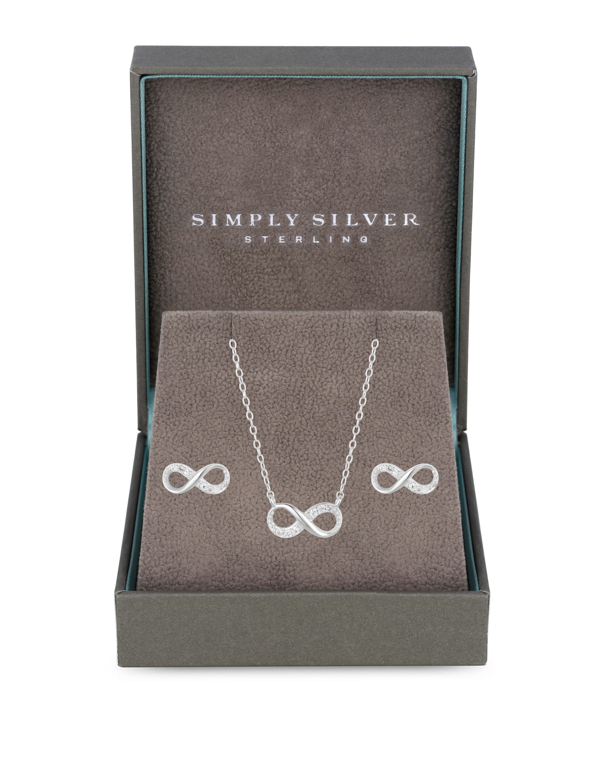 Simply Silver Infinity Set
