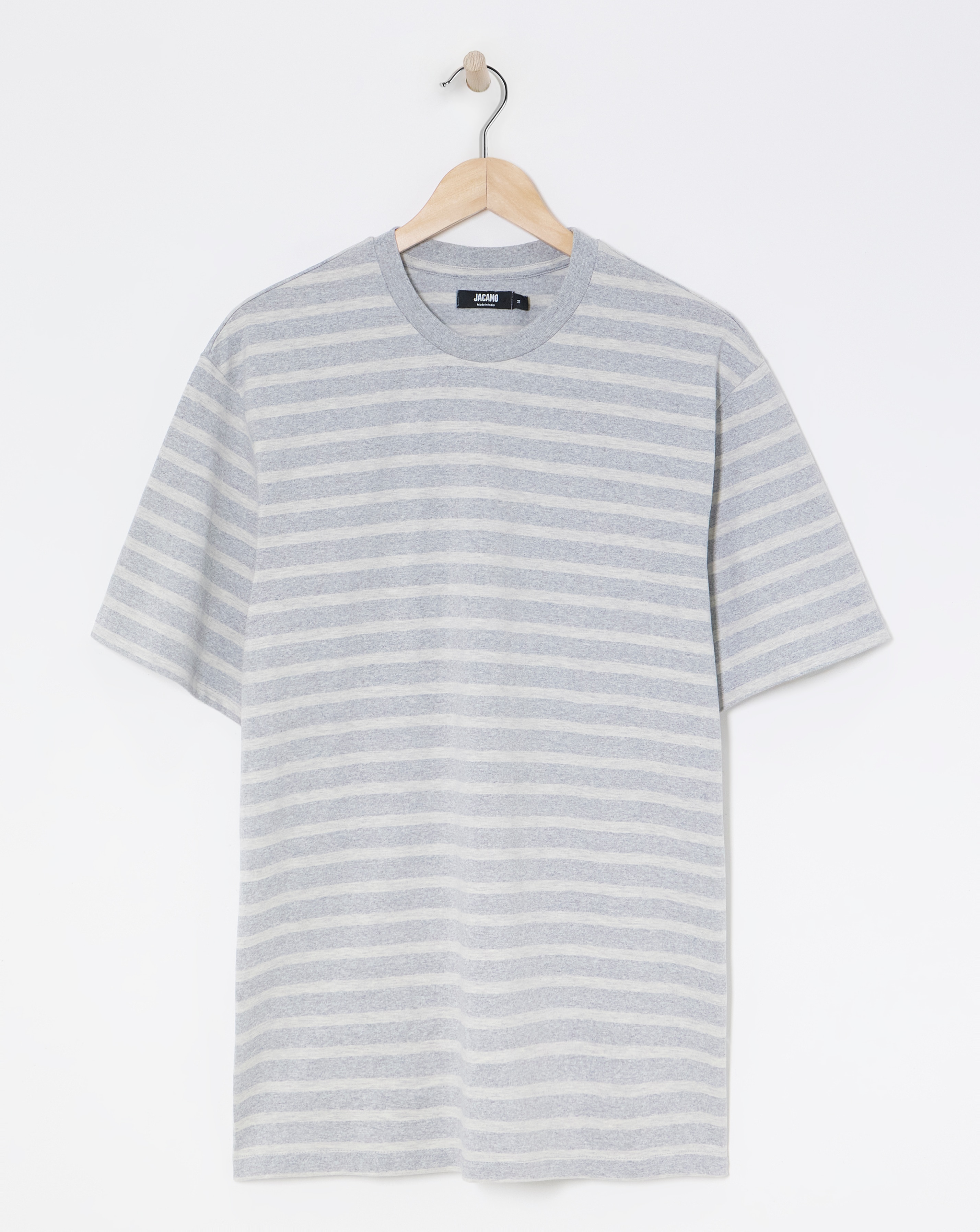 Relaxed Fit Textured Stripe T-Shirt