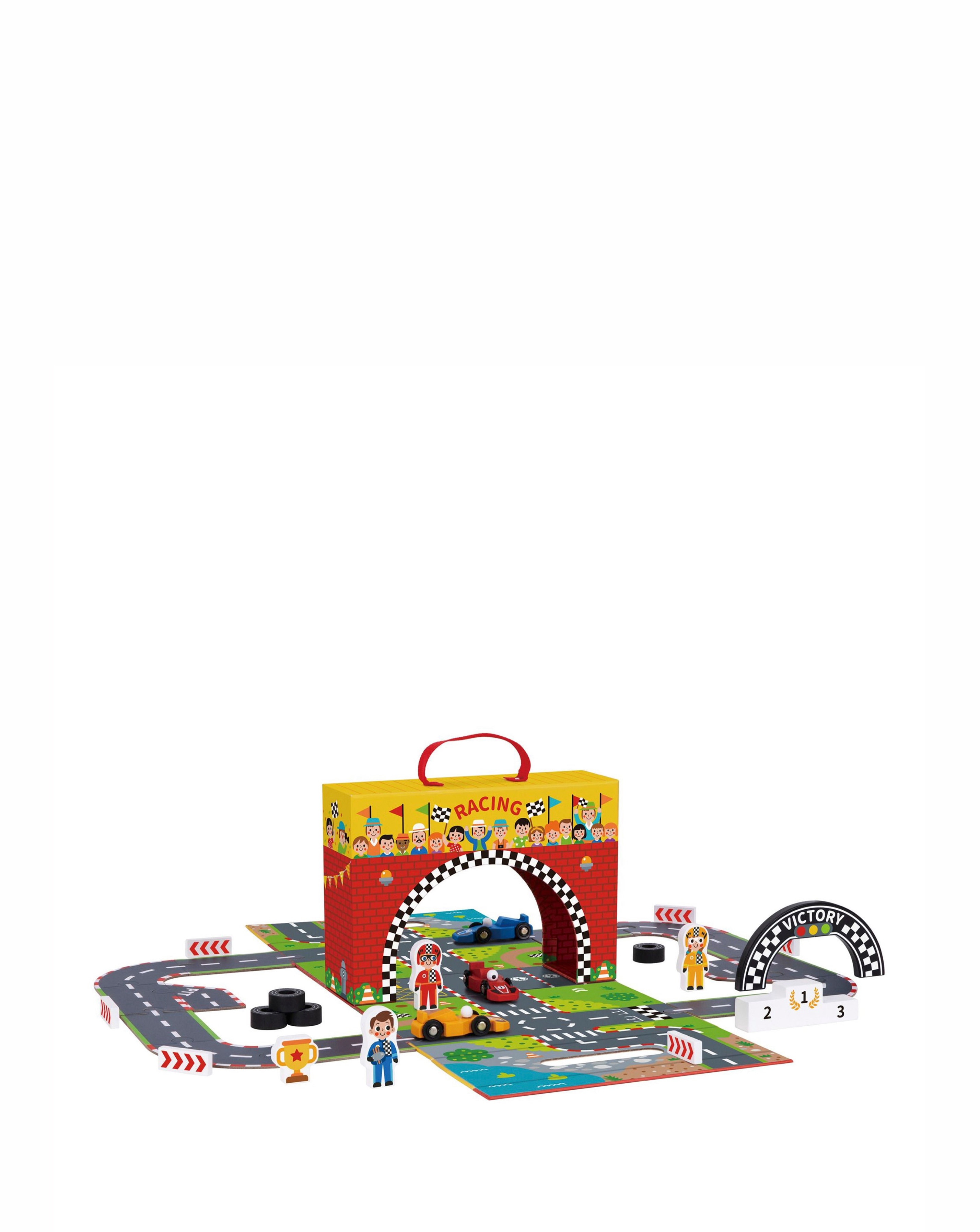 Tooky Wooden Racing Play Box