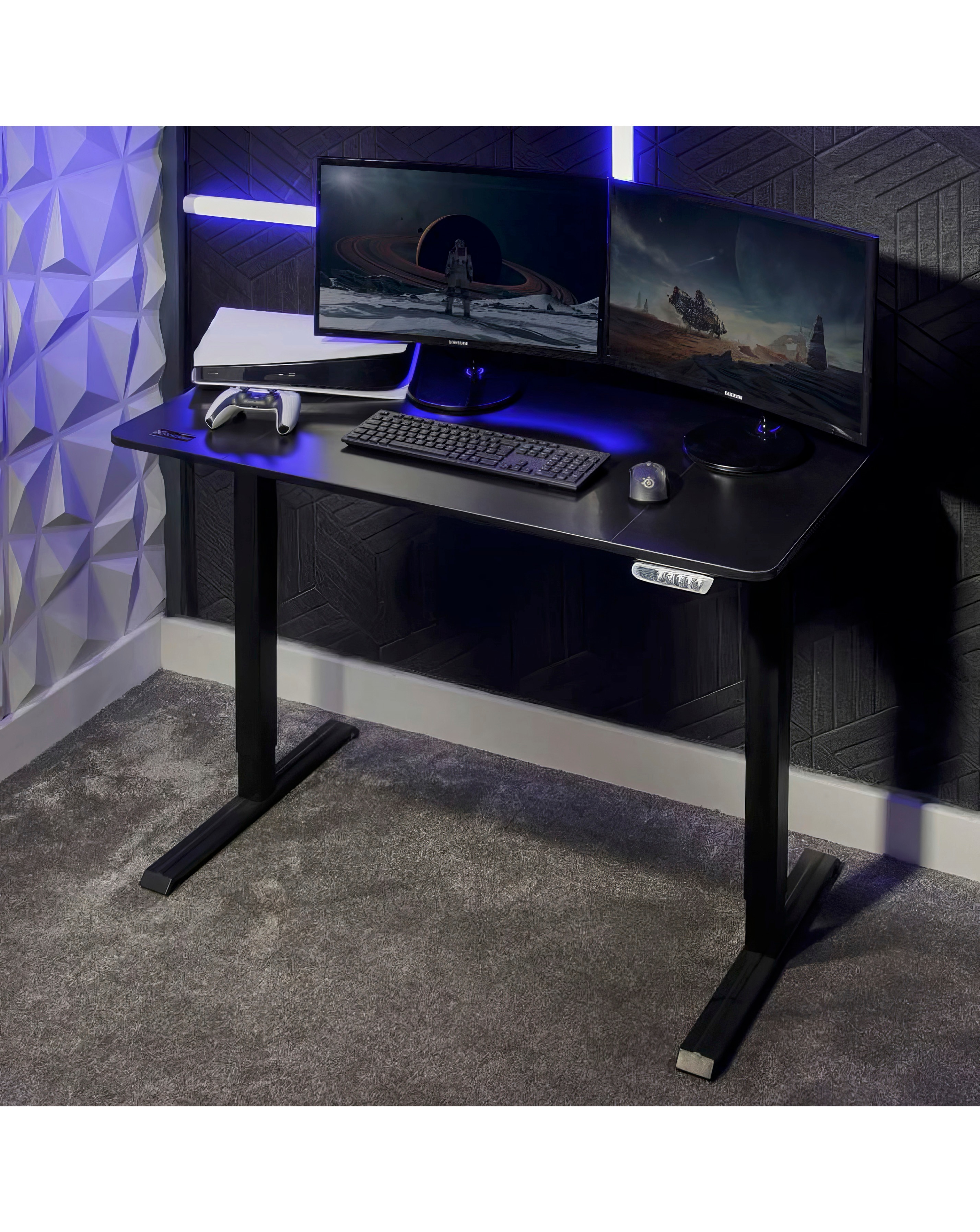 Ascend Height Adjustable Desk Black