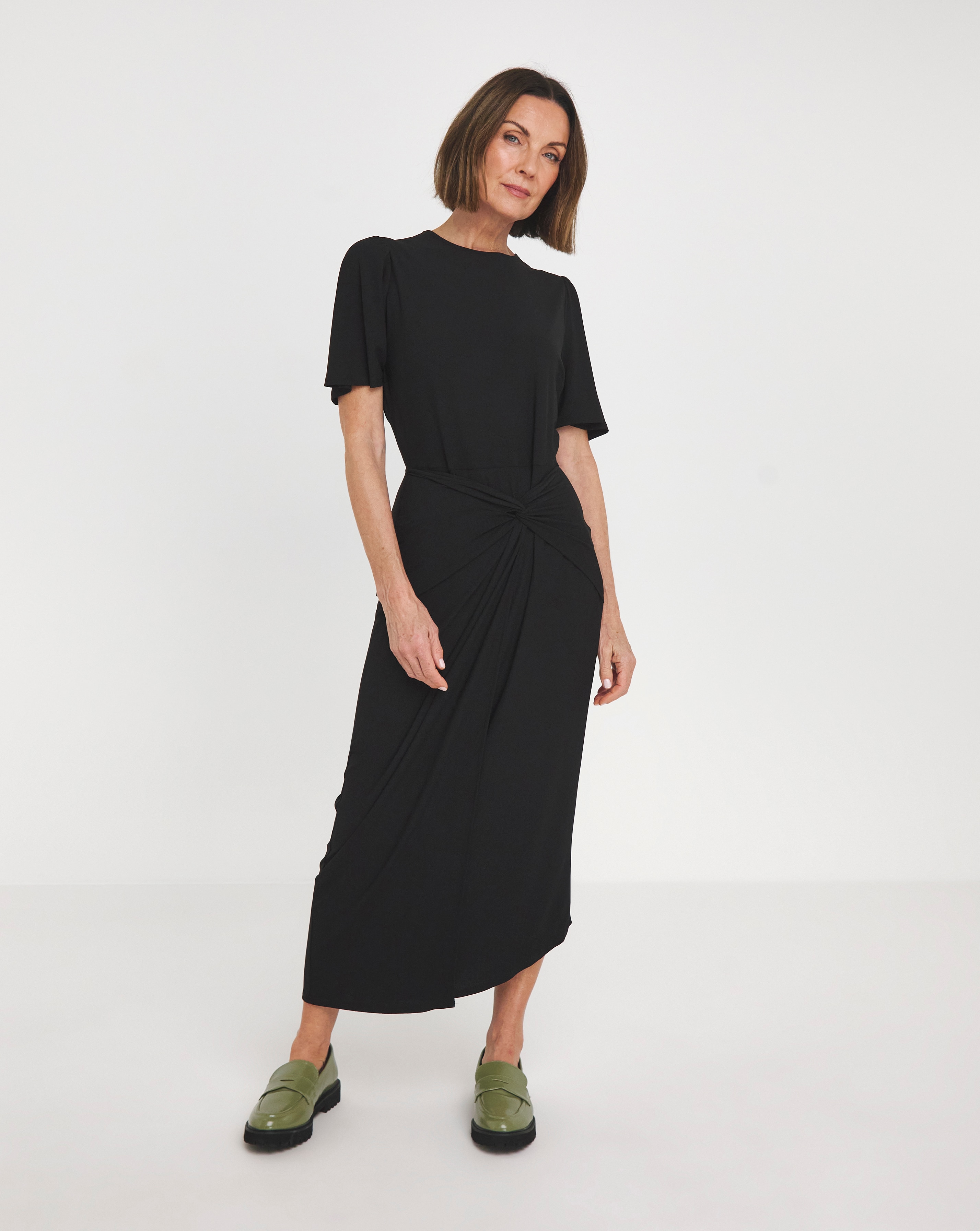 MAGISCULPT Panel Jersey Wrap Dress