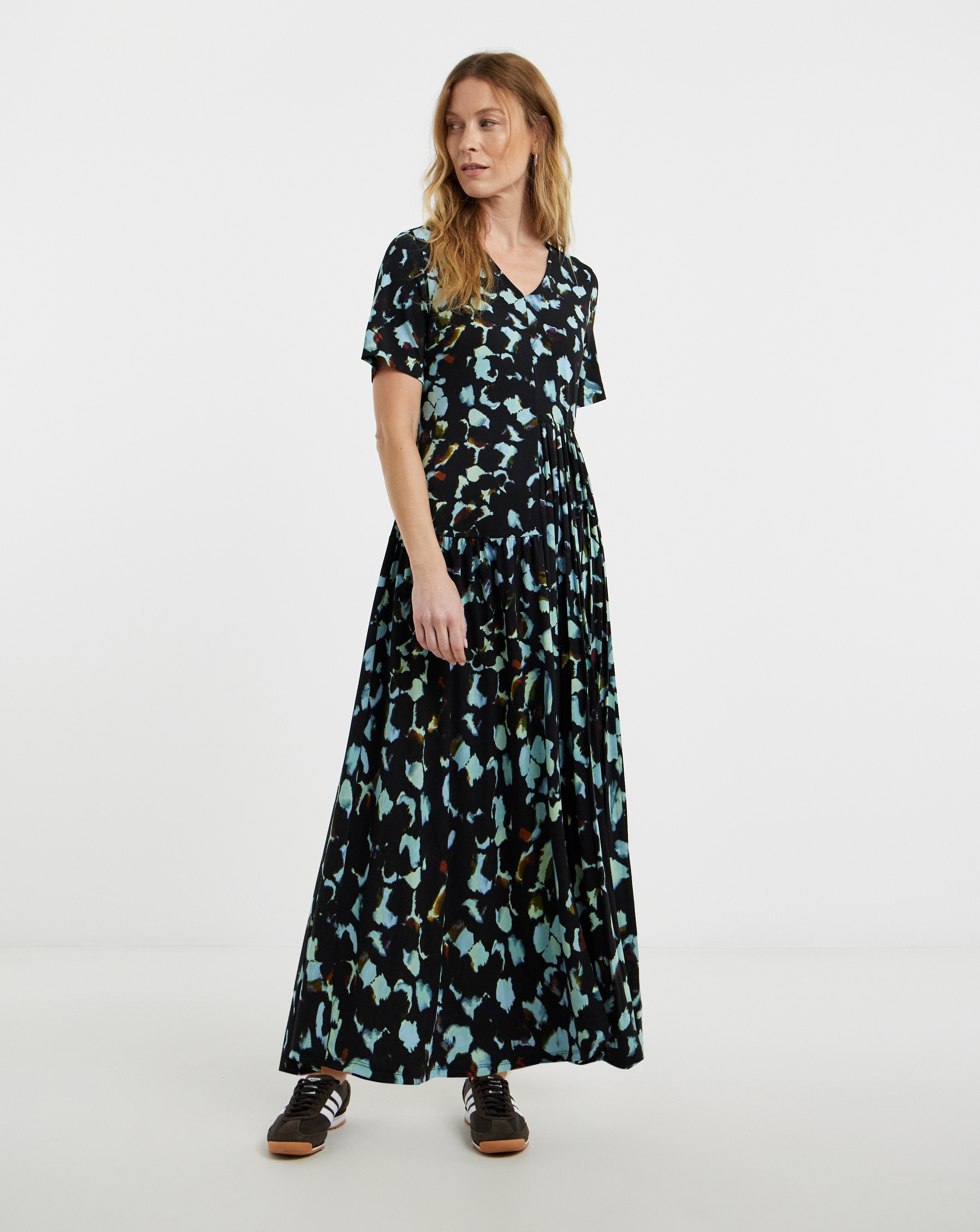 Asymmetric Pleated Dress