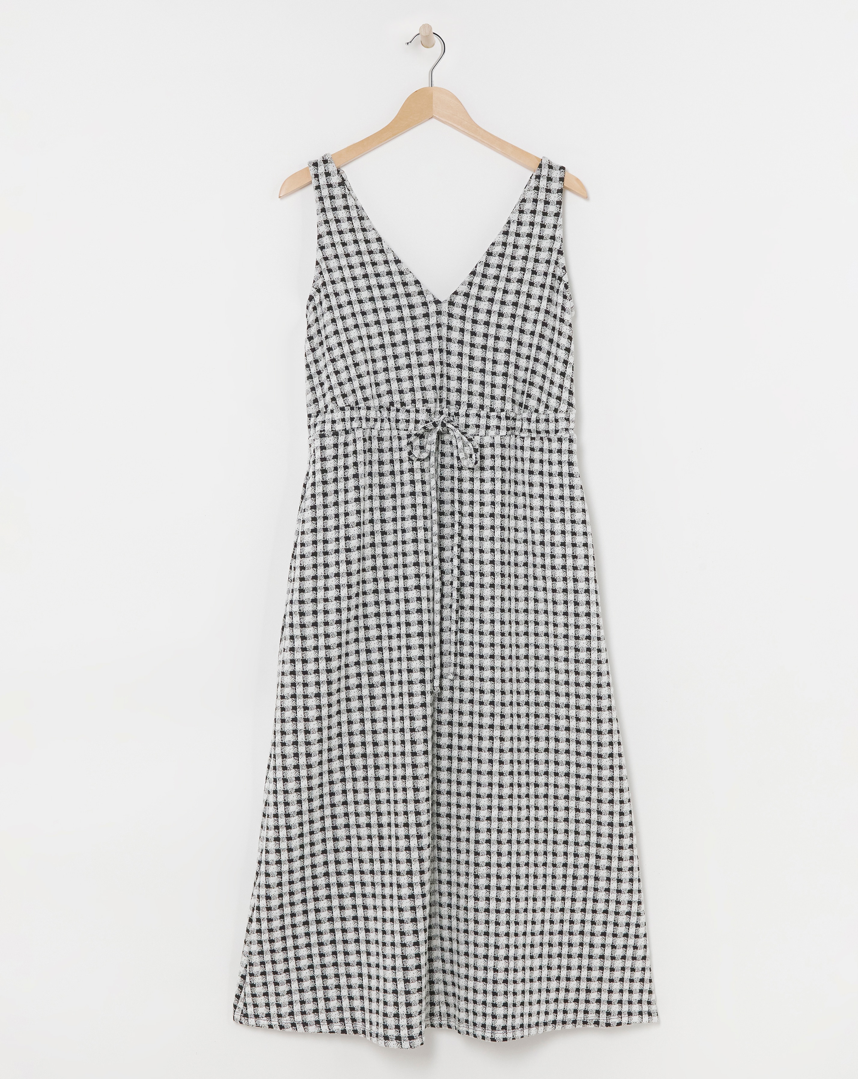 Check Pinafore Dress