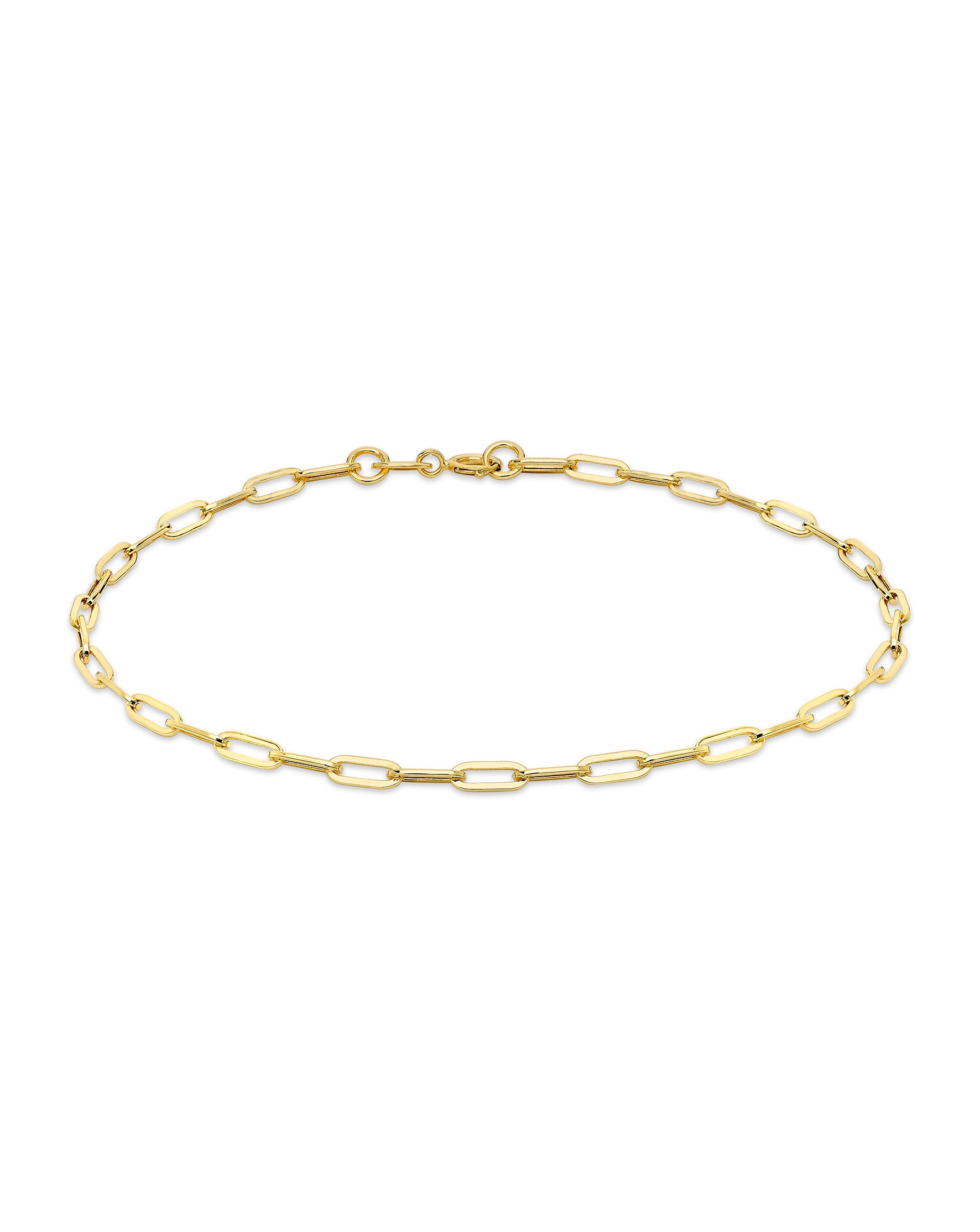 9ct Gold Paper Chain Bracelet