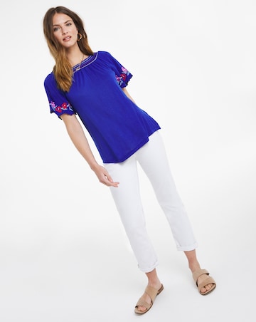 Julipa Gypsy Top with Embroidery