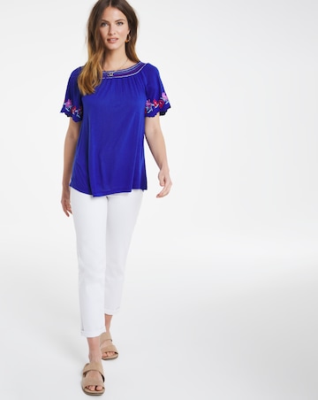 Julipa Gypsy Top with Embroidery