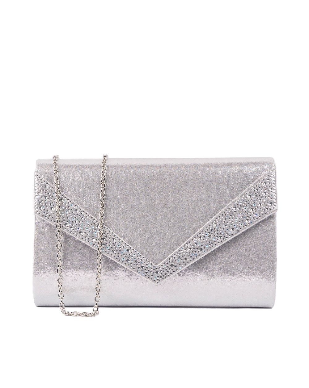 Paradox London Devora Clutch Bag - Silver