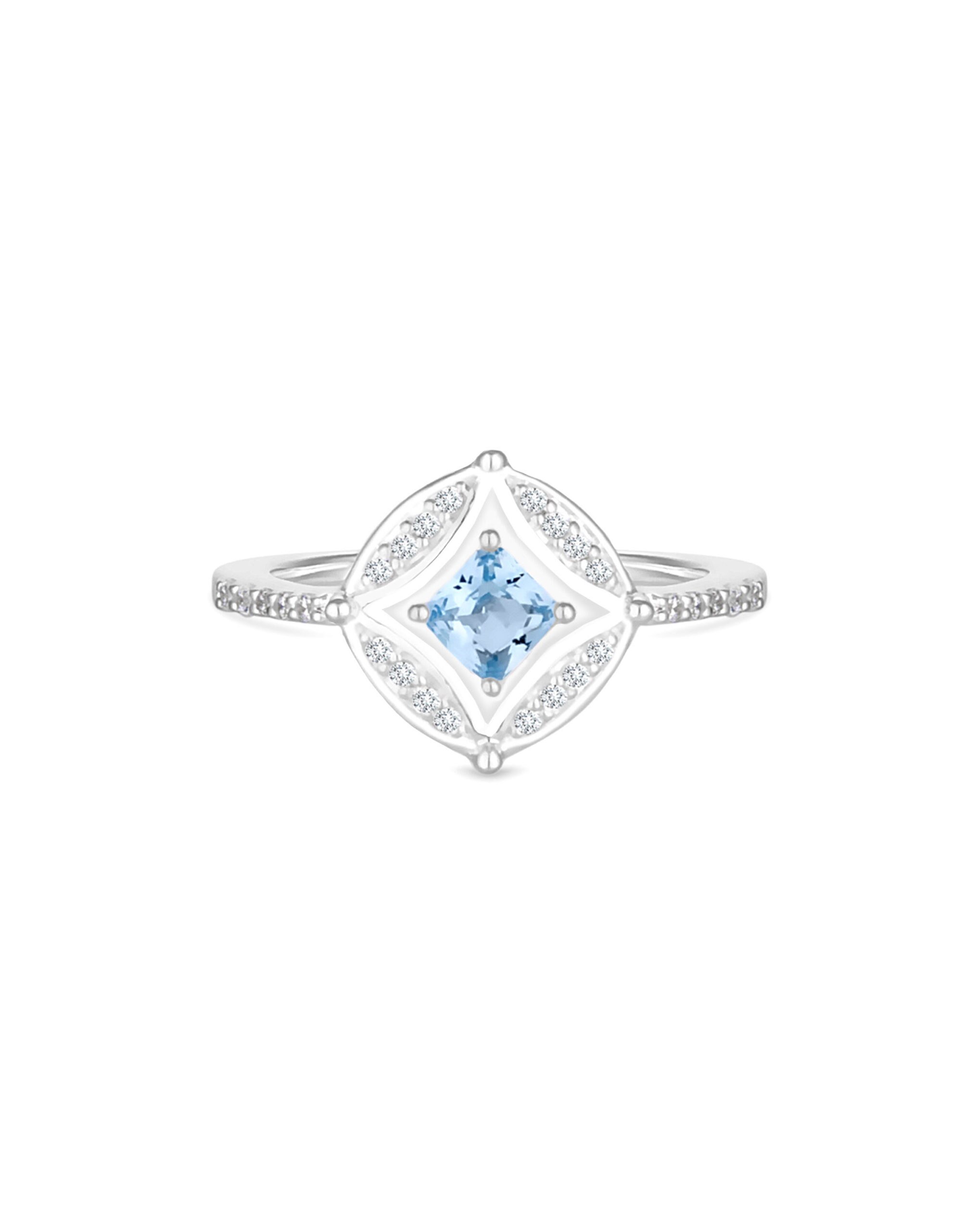 Simply Silver Spinel And CZ Ring