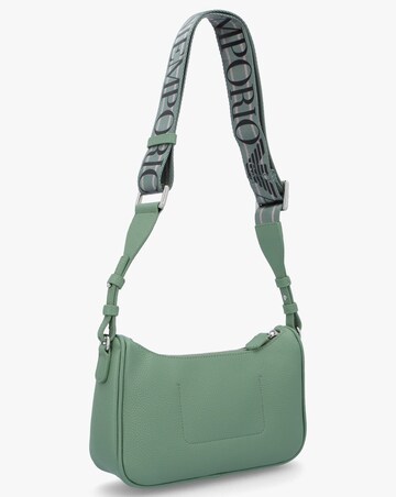 Emporio Armani Lilly Sage Urban Chic Pebbled Baguette Bag