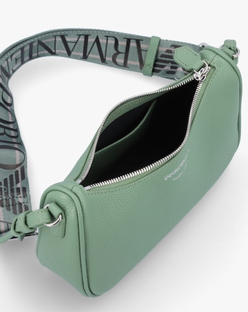 Emporio Armani Lilly Sage Urban Chic Pebbled Baguette Bag