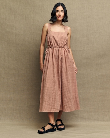 Nobody's Child Zainub Gingham Midi Dress