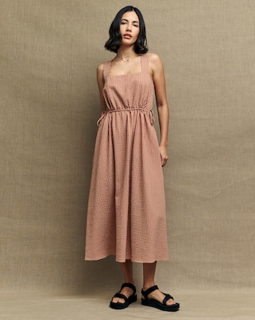 Nobody's Child Zainub Gingham Midi Dress