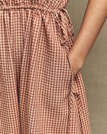 Nobody's Child Zainub Gingham Midi Dress