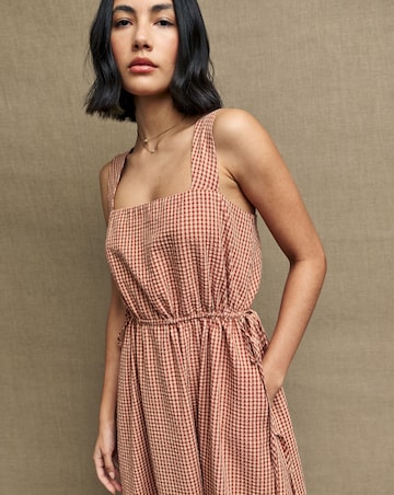 Nobody's Child Zainub Gingham Midi Dress
