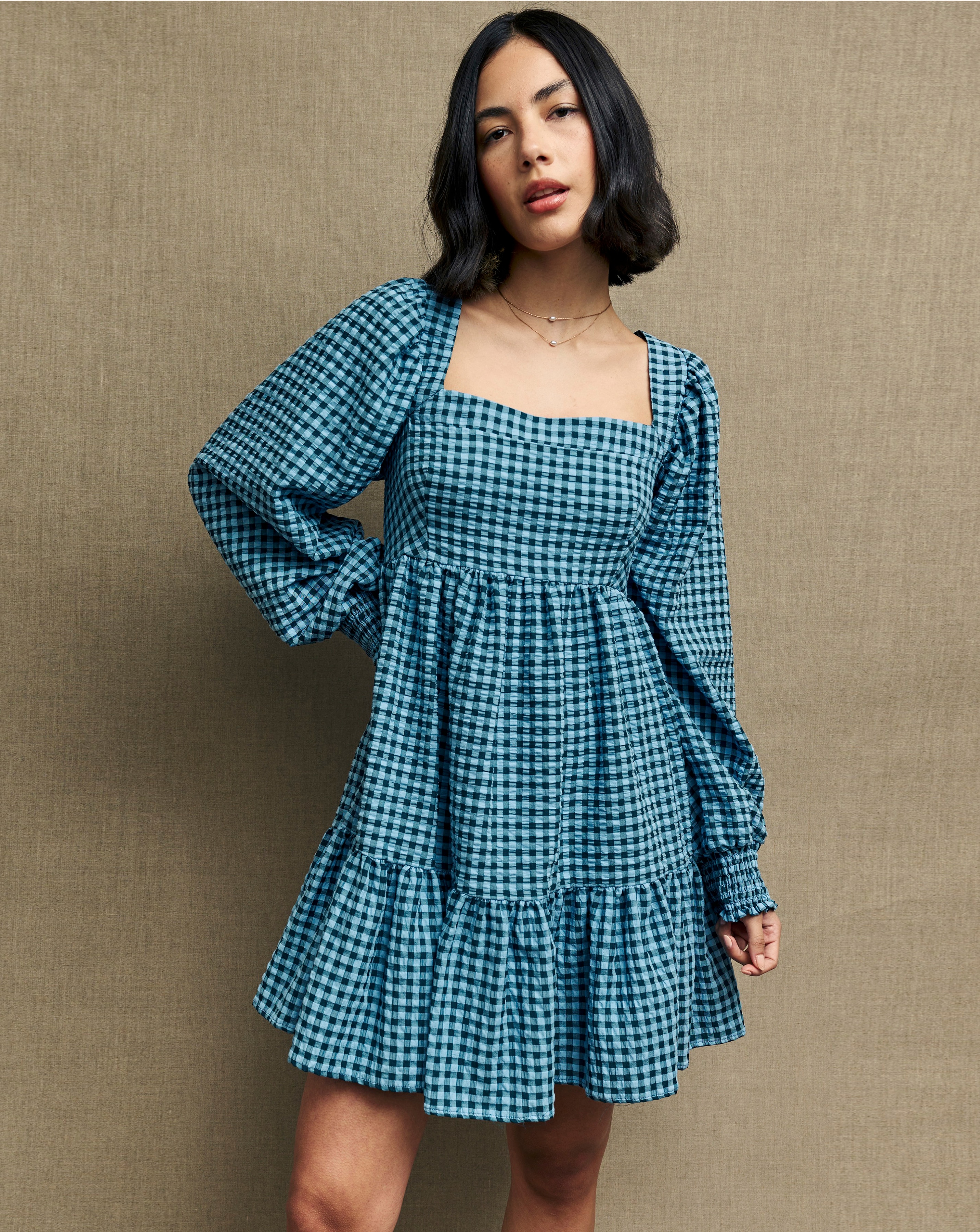 Nobody's Cild Ayla Gingham Dress