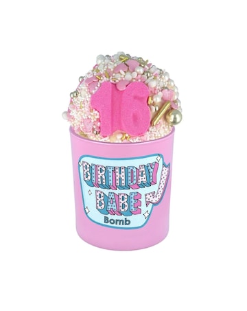 Bomb Cosmetics 16 Birthday Babe Bath Bomb & Candle Set