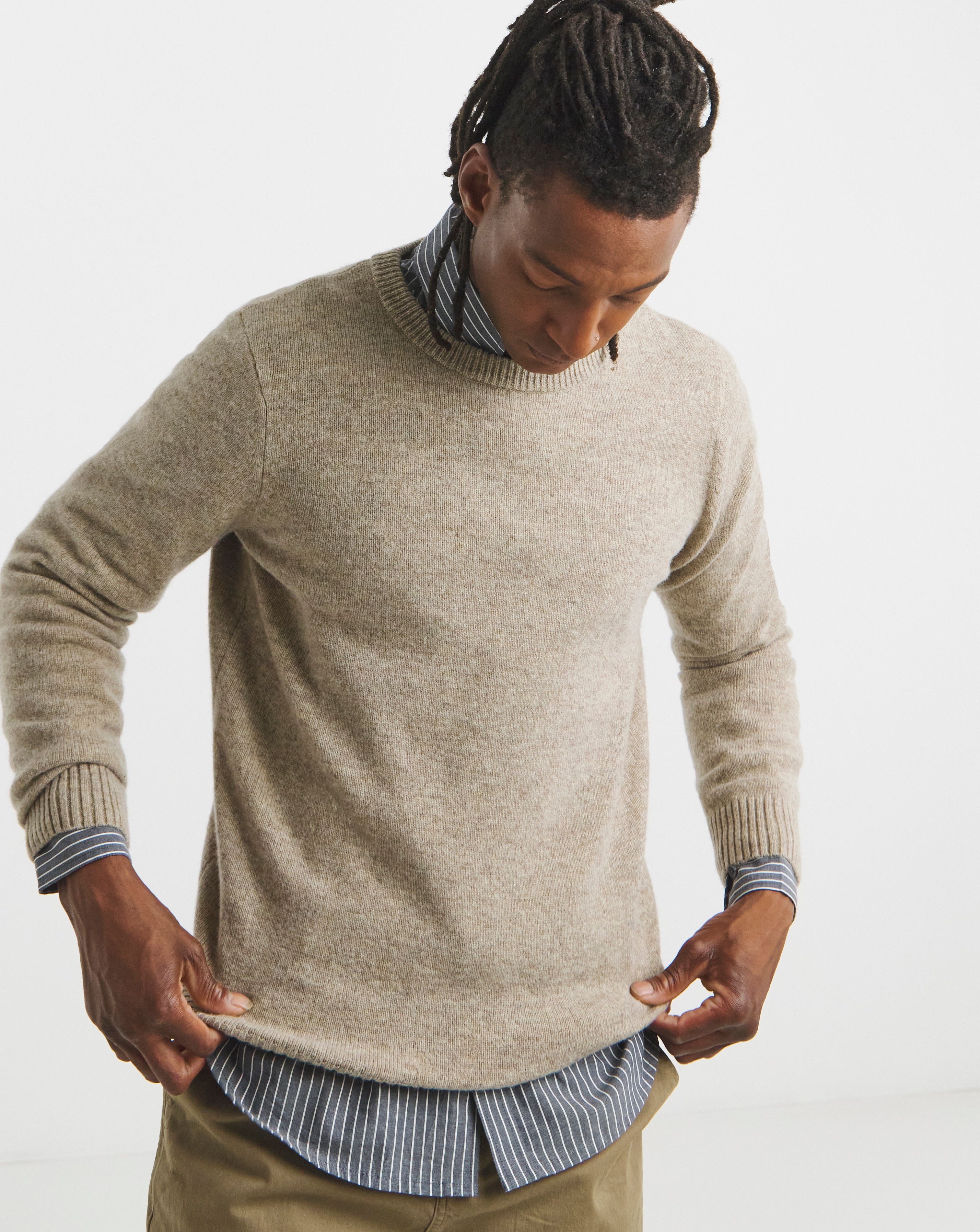 Lambswool Crew Neck Knitted Jumper