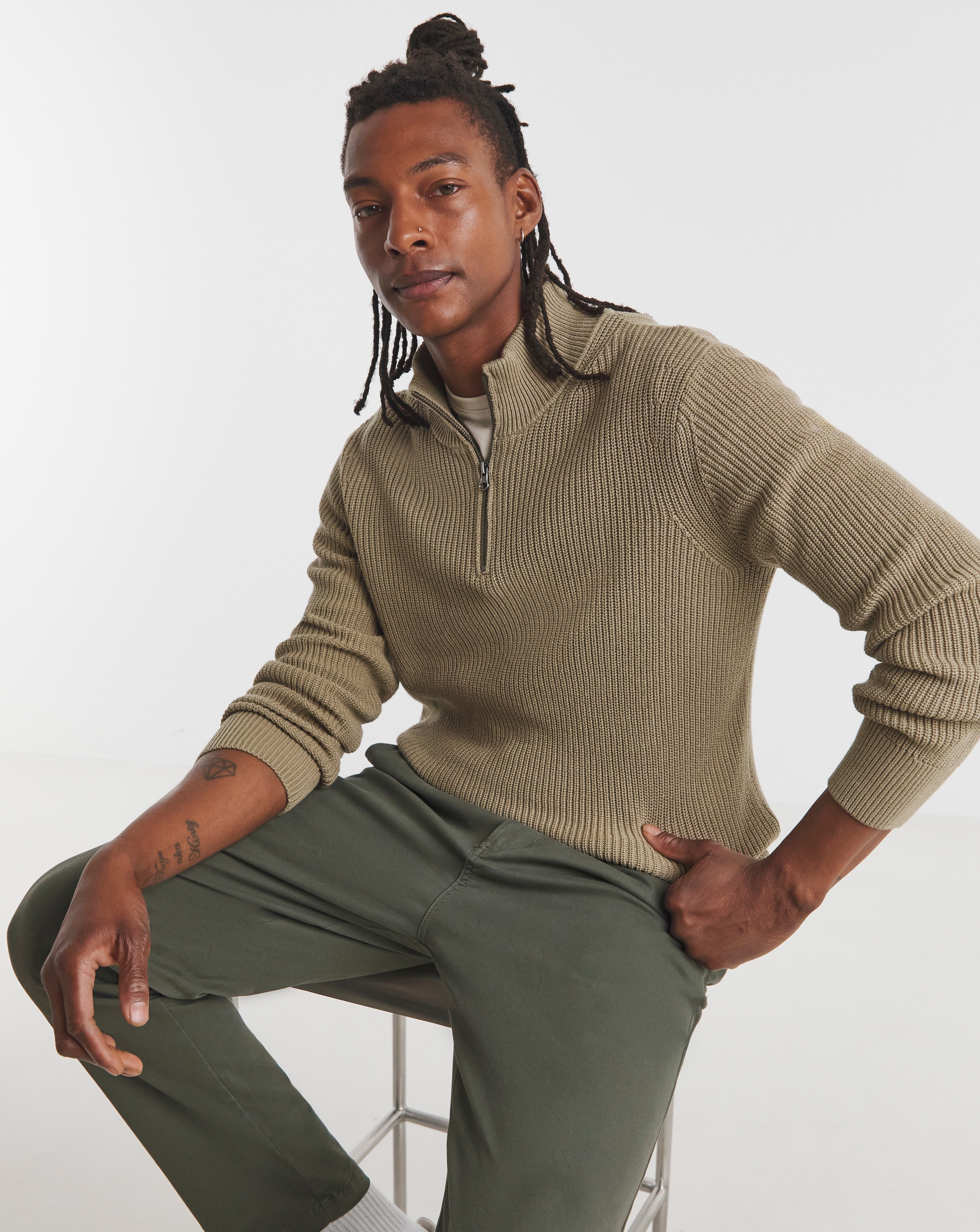 1/4 Zip Knitted Jumper