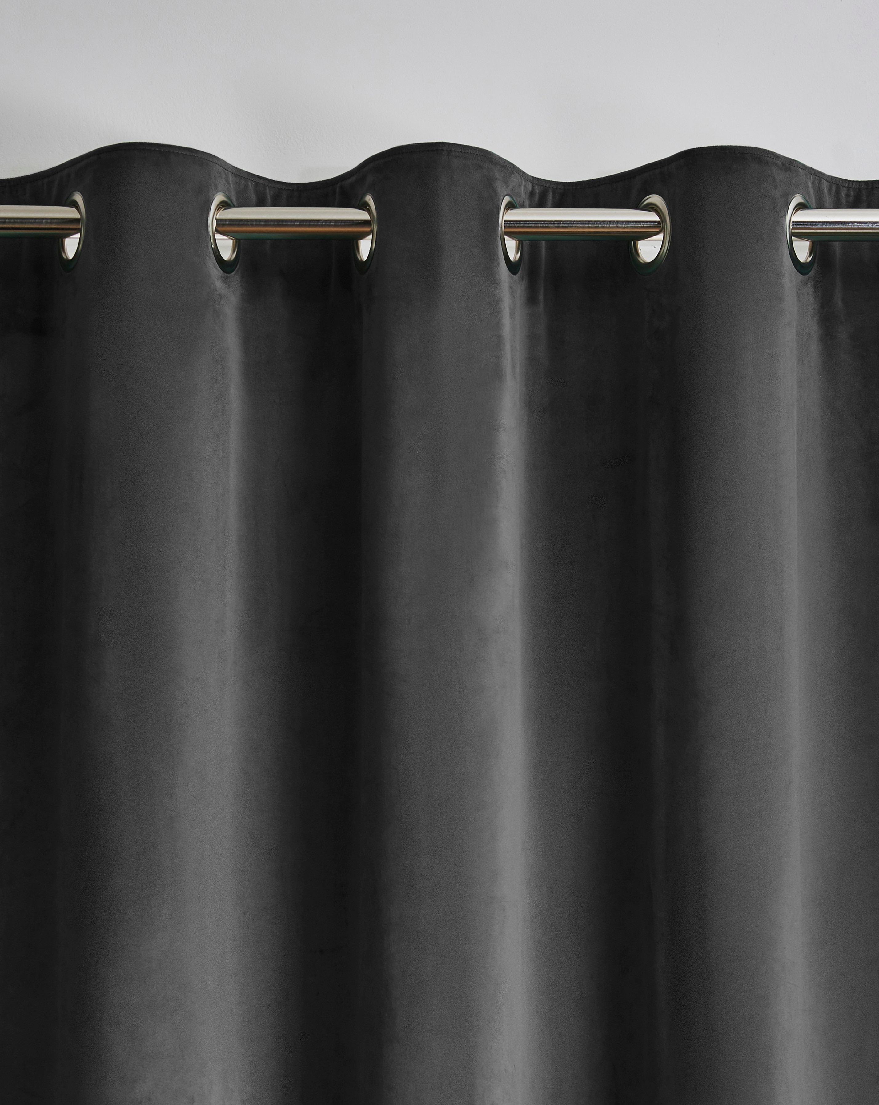 Velour Eyelet Curtains