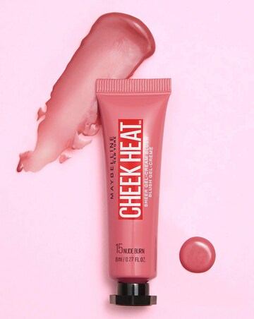 Maybelline Cheek Heat Water Infused Hydrating Gel Sheer Blusher 15 Nude Burn