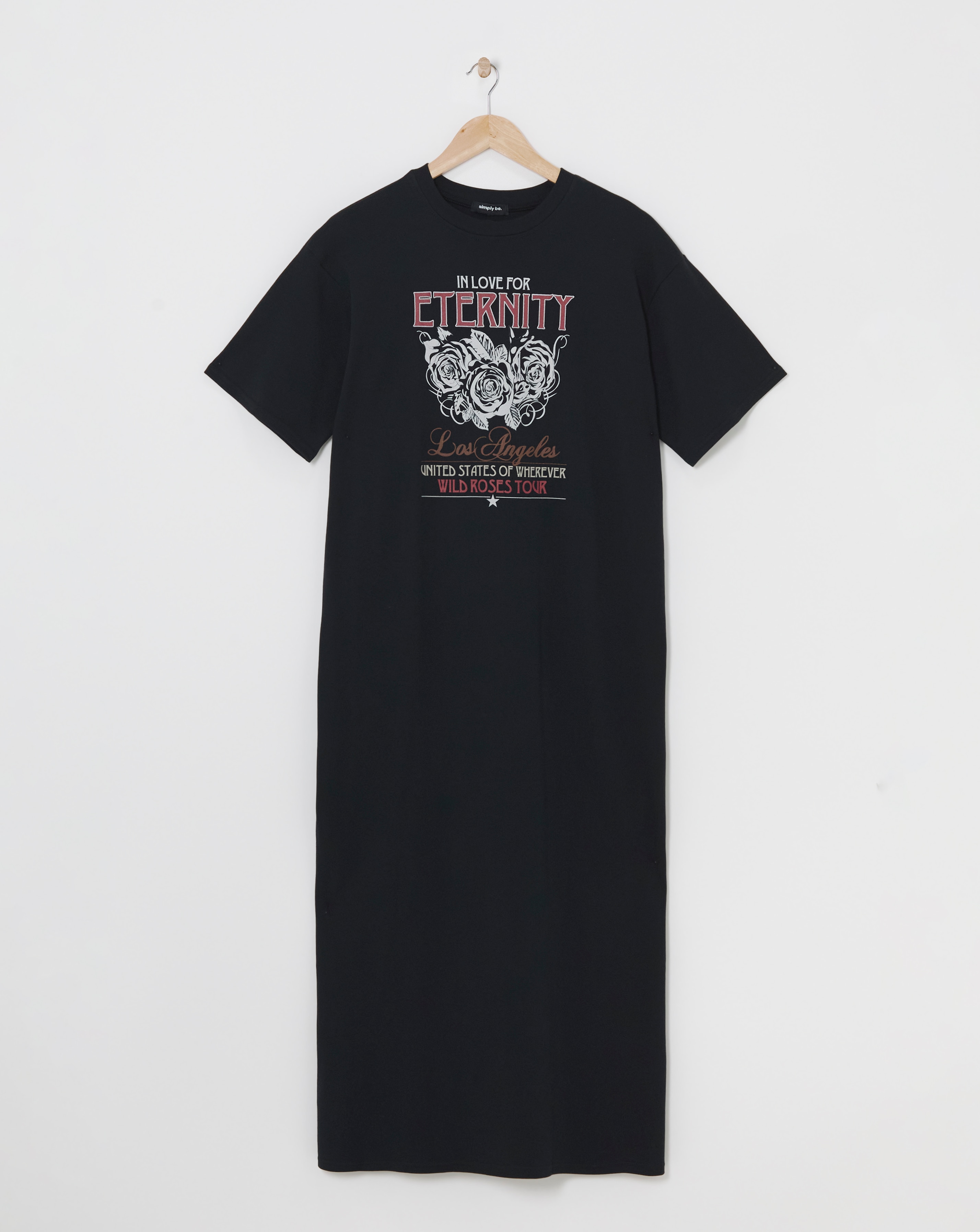 Black Rock Graphic Maxi T-Shirt Dress