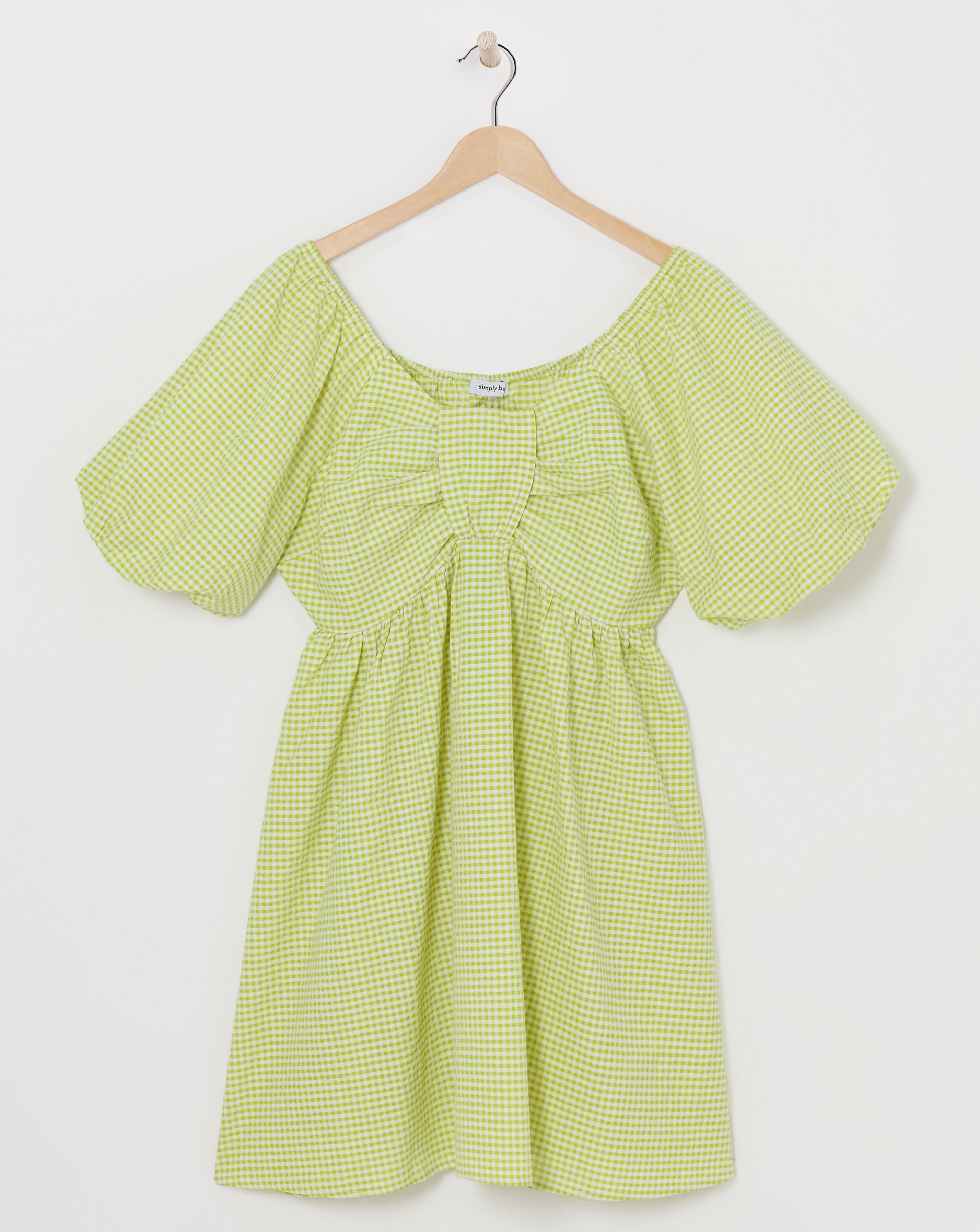 Textured Gingham Smock