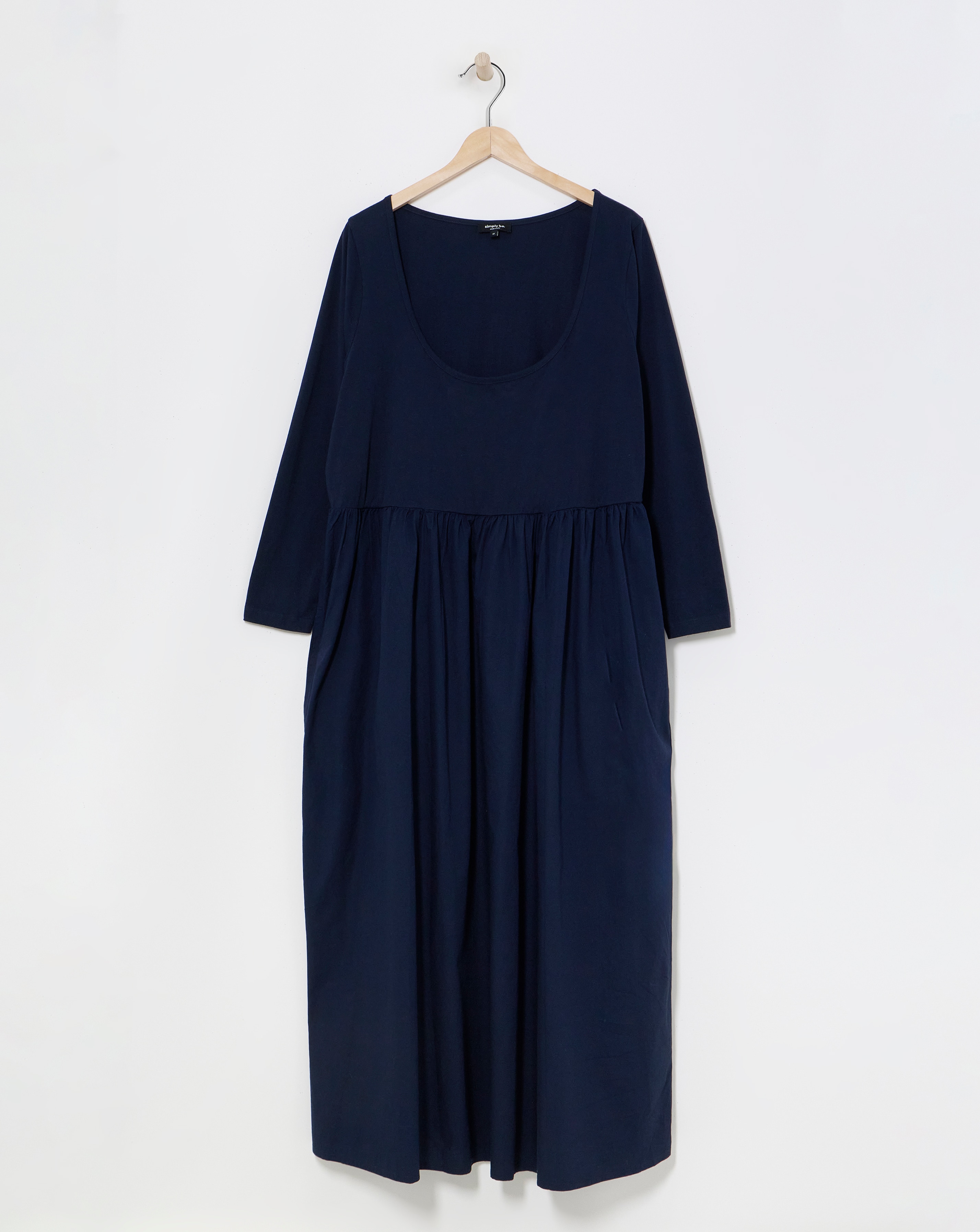 Navy Jersey Poplin Dance Dress