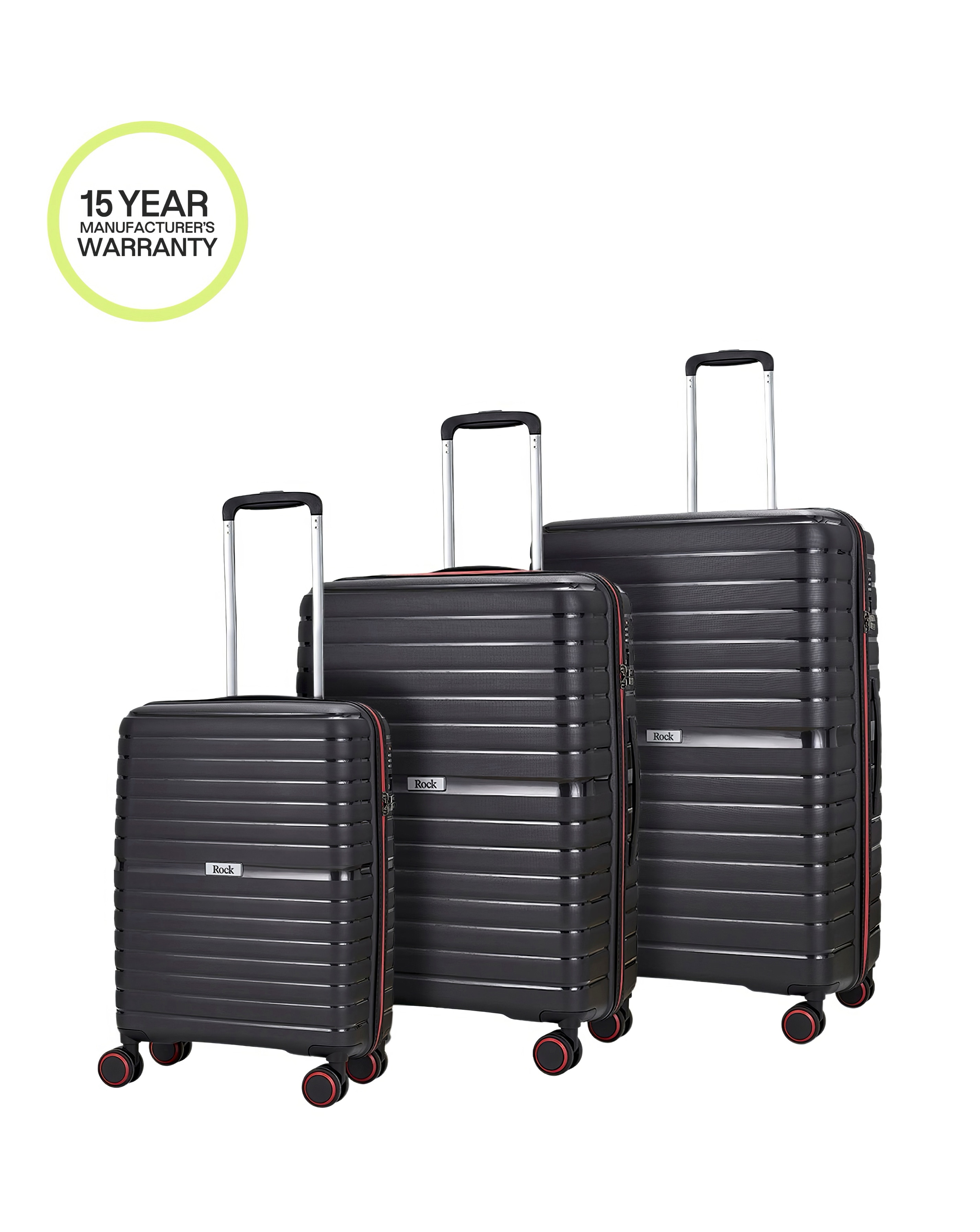Rock Hydra-Lite 3pc Suitcase Set