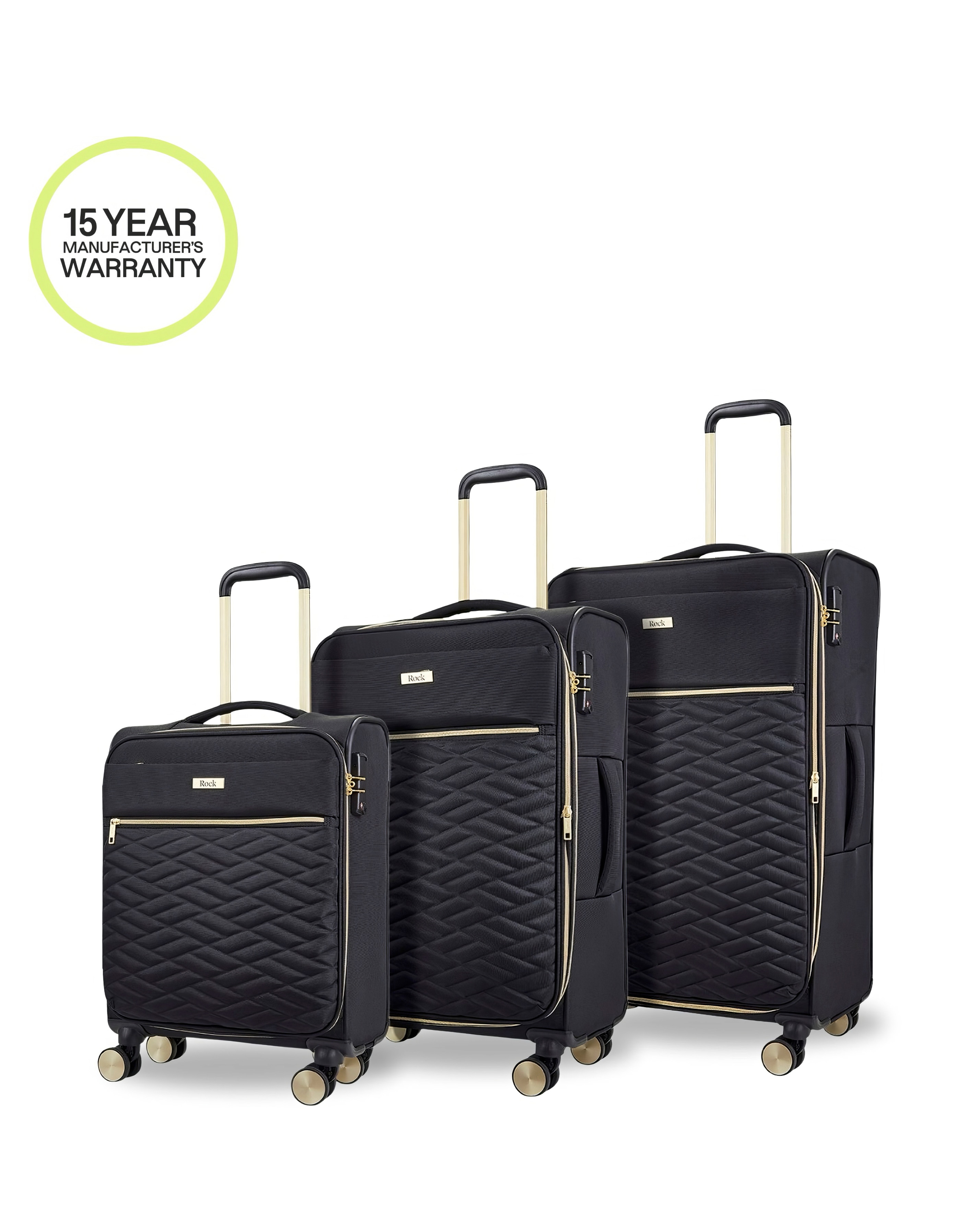 Rock Sloane 3pc Suitcase Set