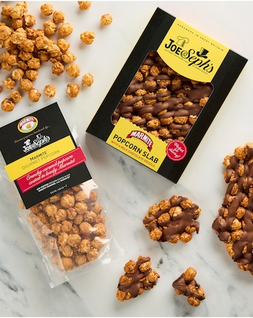 Joe & Seph's Marmite Slab and Popcorn Bag bundle
