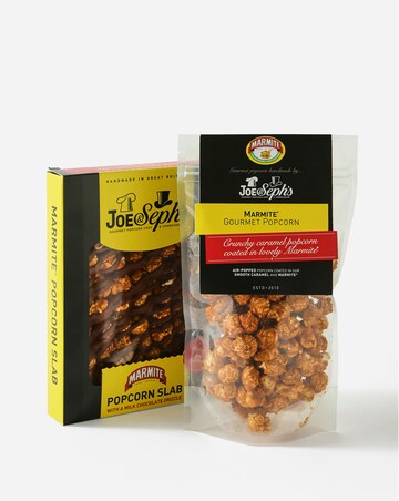 Joe & Seph's Marmite Slab and Popcorn Bag bundle
