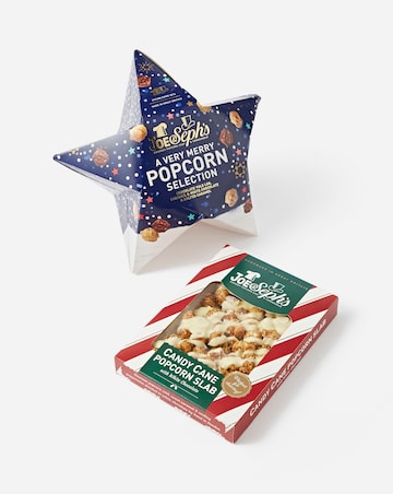 Joe & Seph's Candy Cane Popcorn Slab & Very Merry Popcorn Star bundle