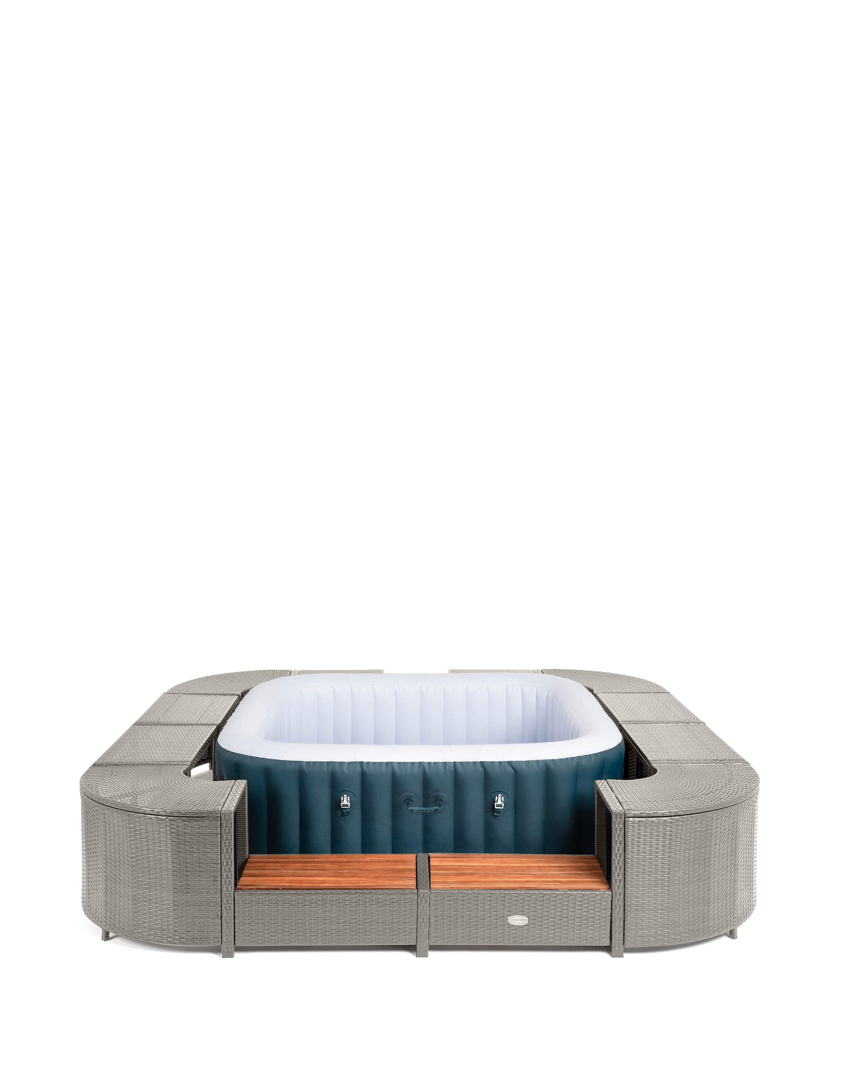 New In - Lay-Z-Spa Square Rattan Hot Tub Surround