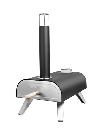 George Foreman Dual Fuel Powered Pizza Oven with Paddle & Carry Bag