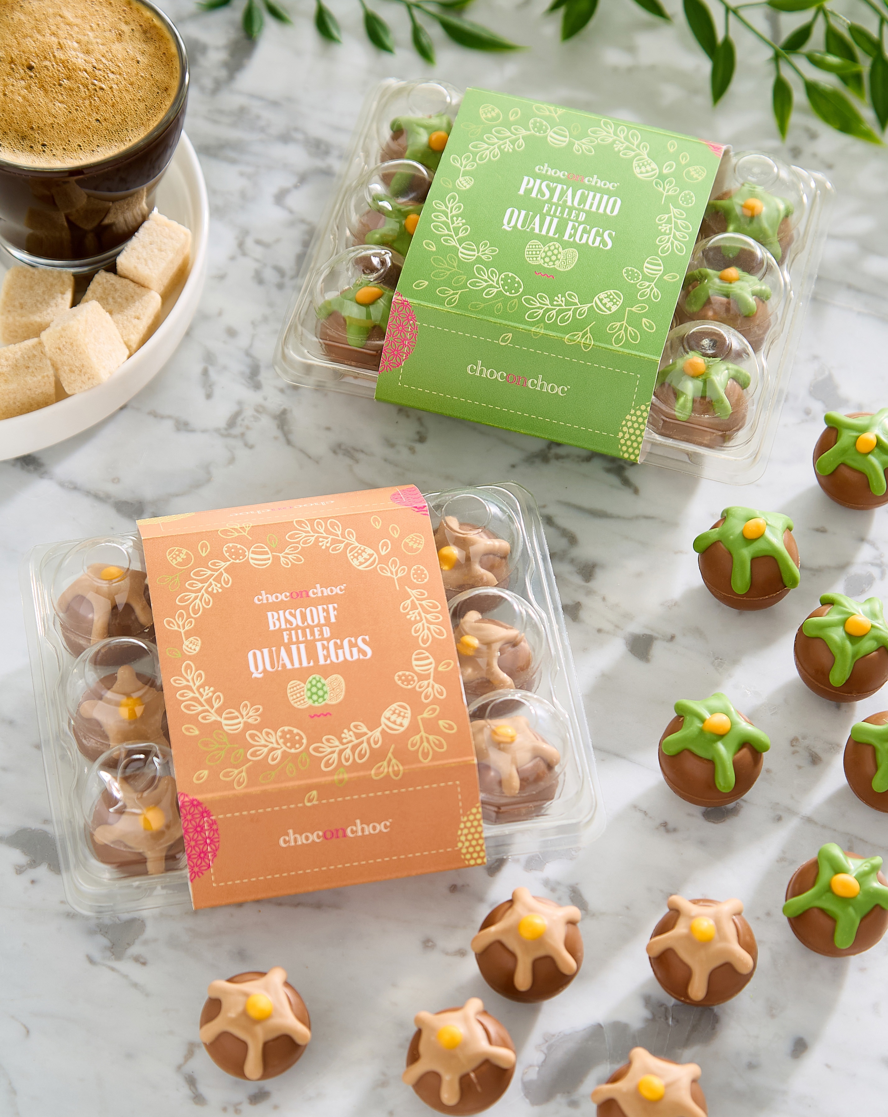 Choc on Biscoff & Pistachio Eggs