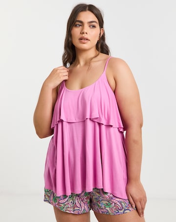 Shortie Pyjama Set With Cami Top