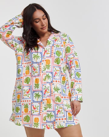Cotton Button Through Nightshirt