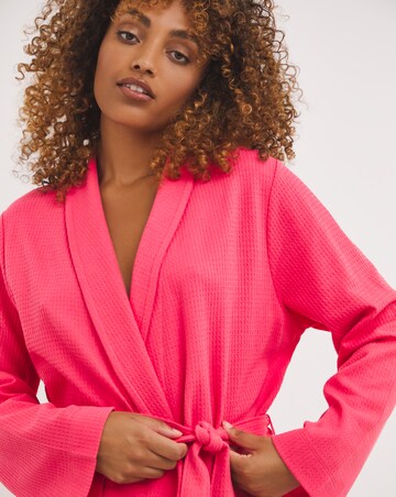 Pretty Secrets Pure Cotton Waffle Dressing Gown